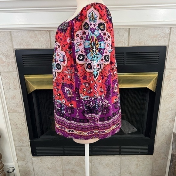 Grand and Greene Bohemian Flowy Colorful Top - Picture 3 of 15